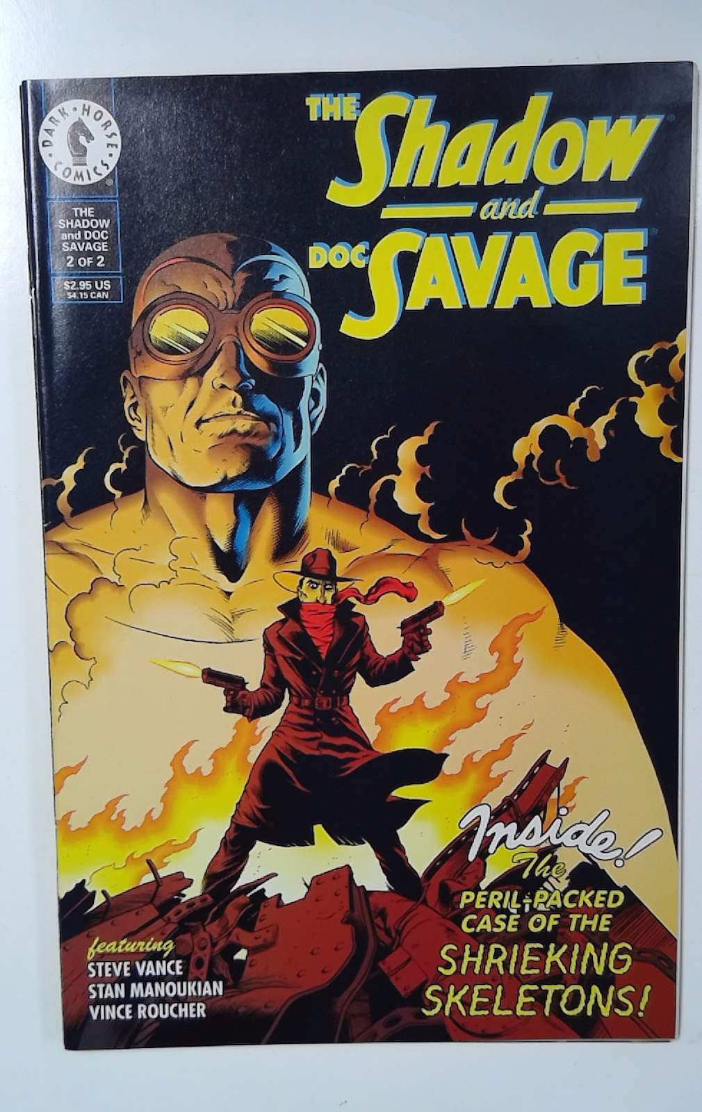 The Shadow and Doc Savage #2 Dark Horse Comics (1995) NM- 1st Print Comic Book