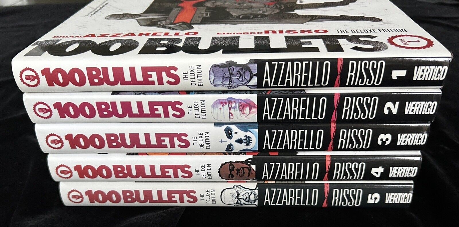 100 Bullets: Deluxe Edition Volumes #1-5 1 2 3 4 5 (2011) HC set Azzarello/Risso
