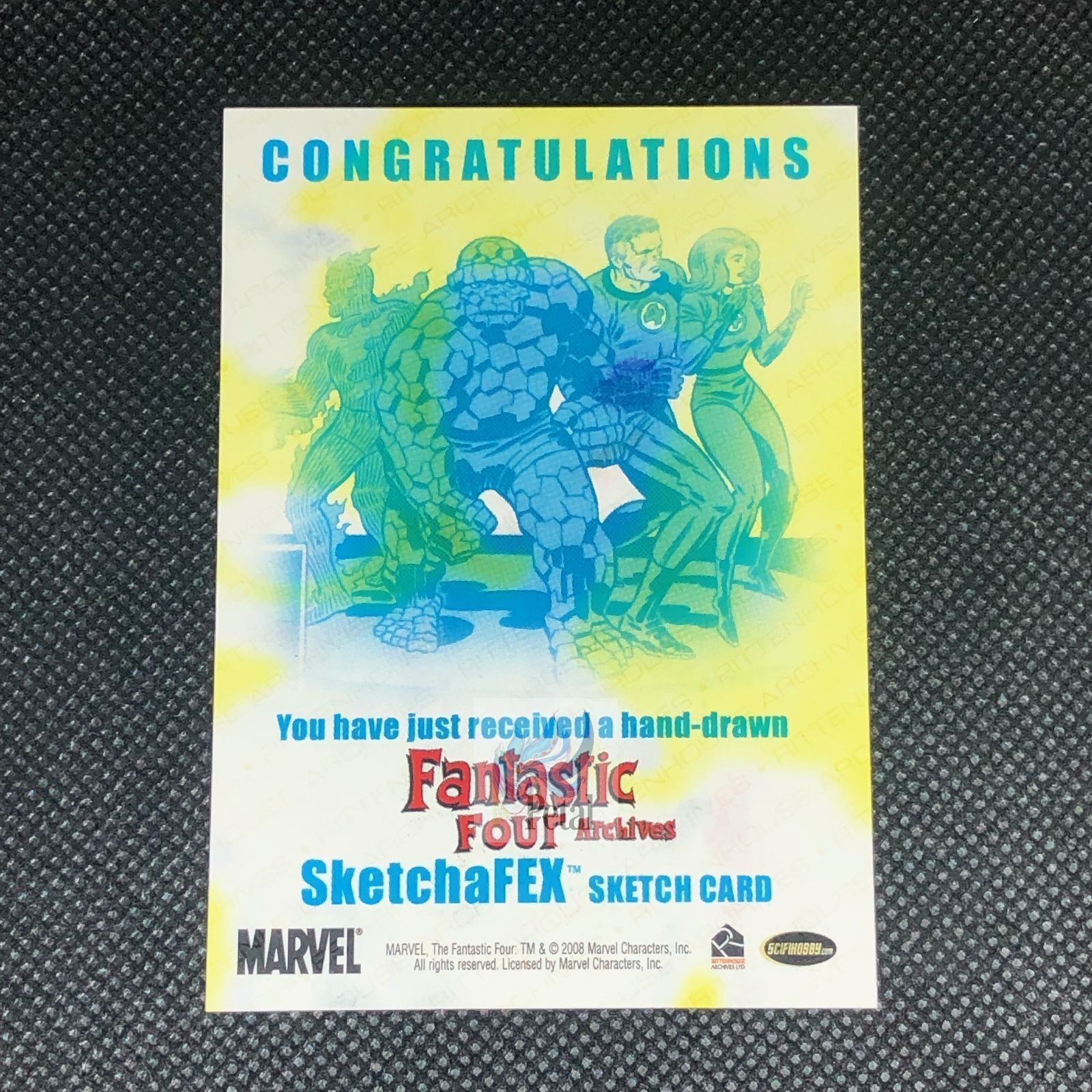 2008 Rittenhouse Marvel by John Watkins-Chow Fantastic Four Archives Sketch Card