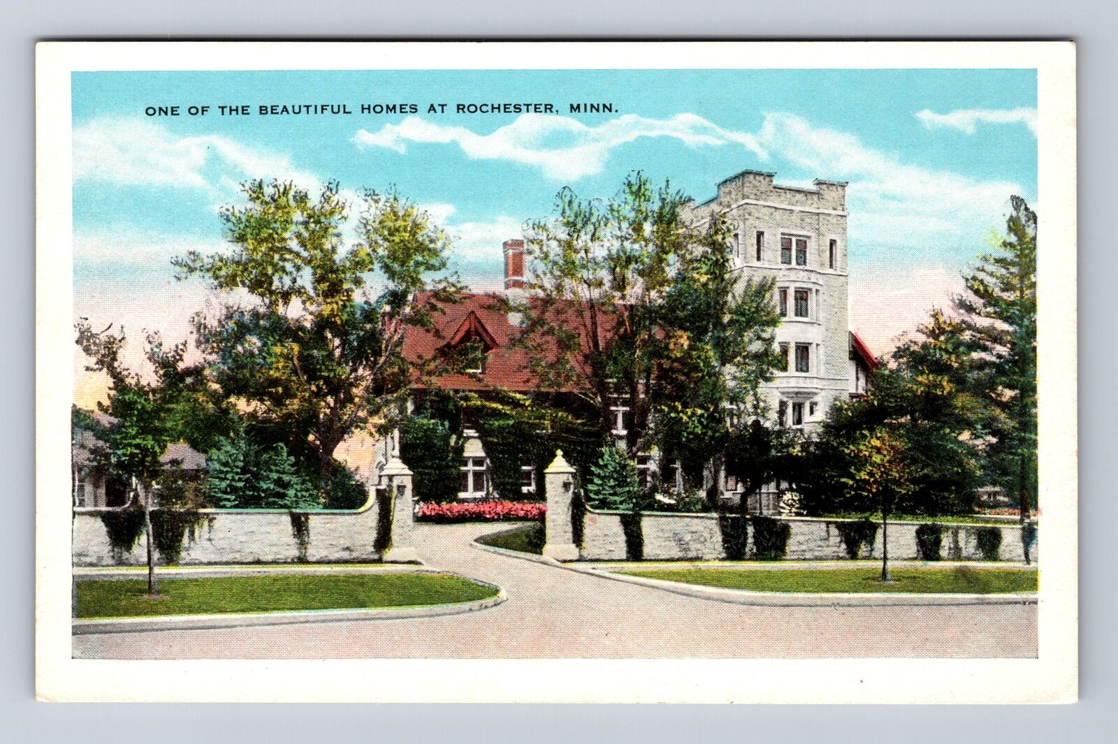 Rochester MN-Minnesota, Scenic View Residential Home, Antique Vintage Postcard