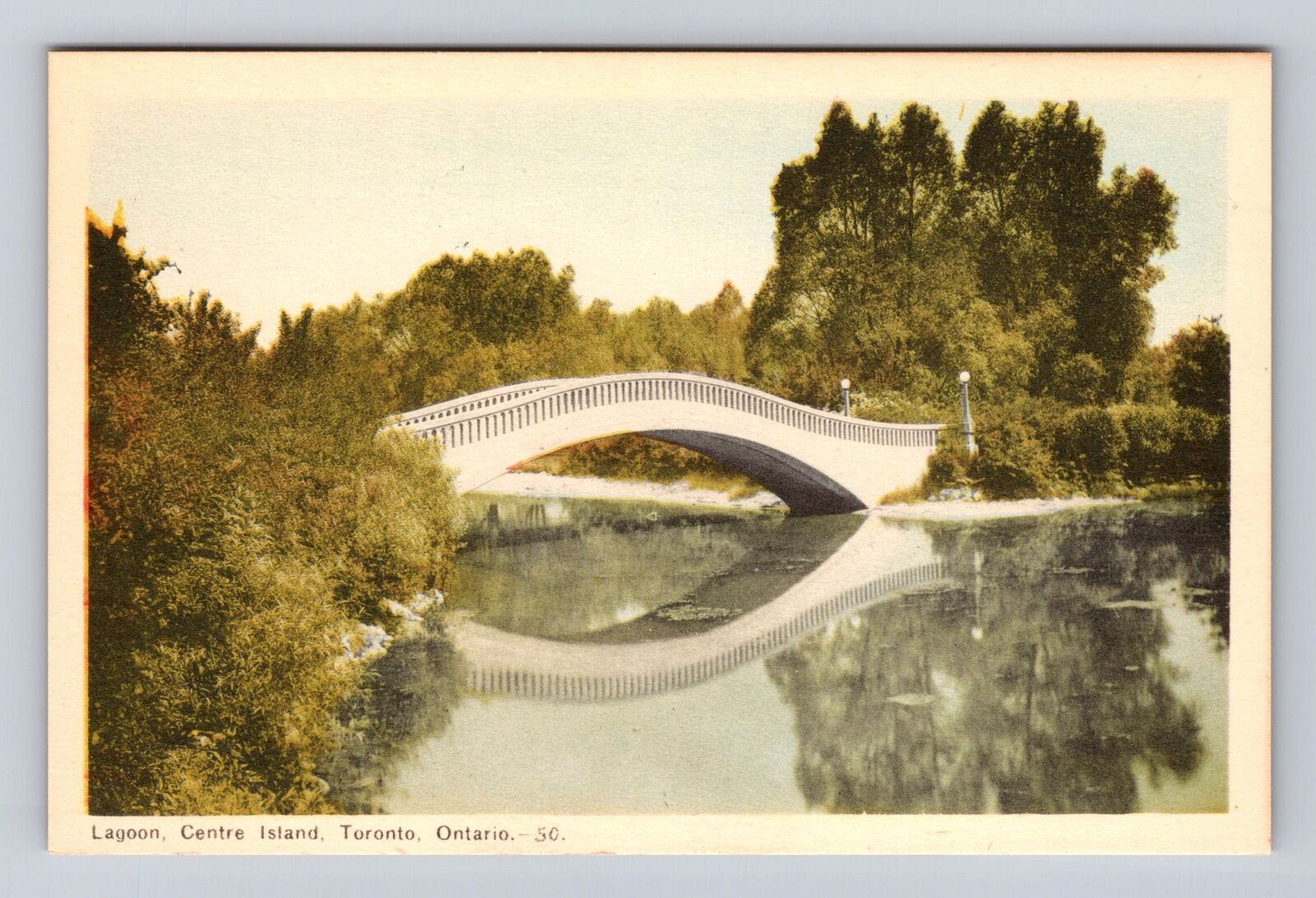 Toronto Ontario-Canada, Lagoon, Centre Island, Antique, Vintage Postcard