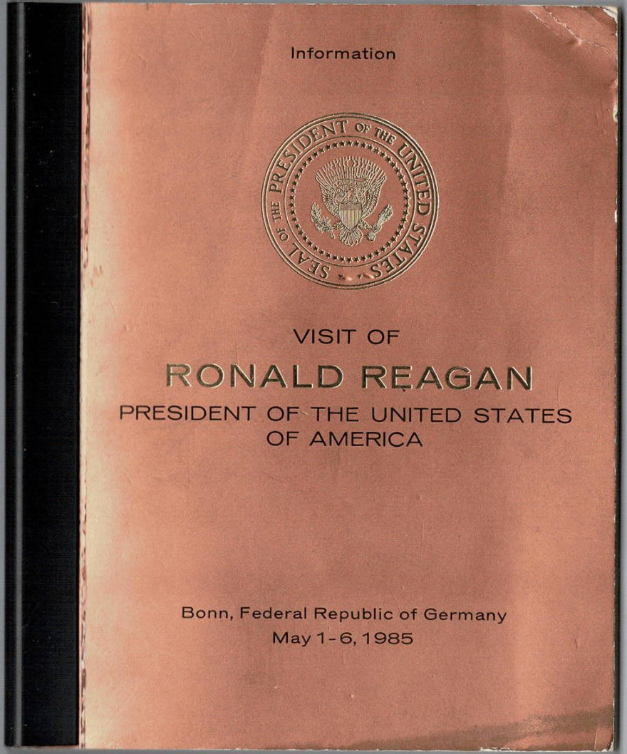 Ronald Reagan vintage original Bonn Information Booklet 21668