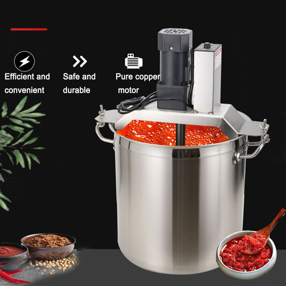 40L Automatic Food Mixer Hot Pot Bottom Soup Sauce Stirrer Frying Machine