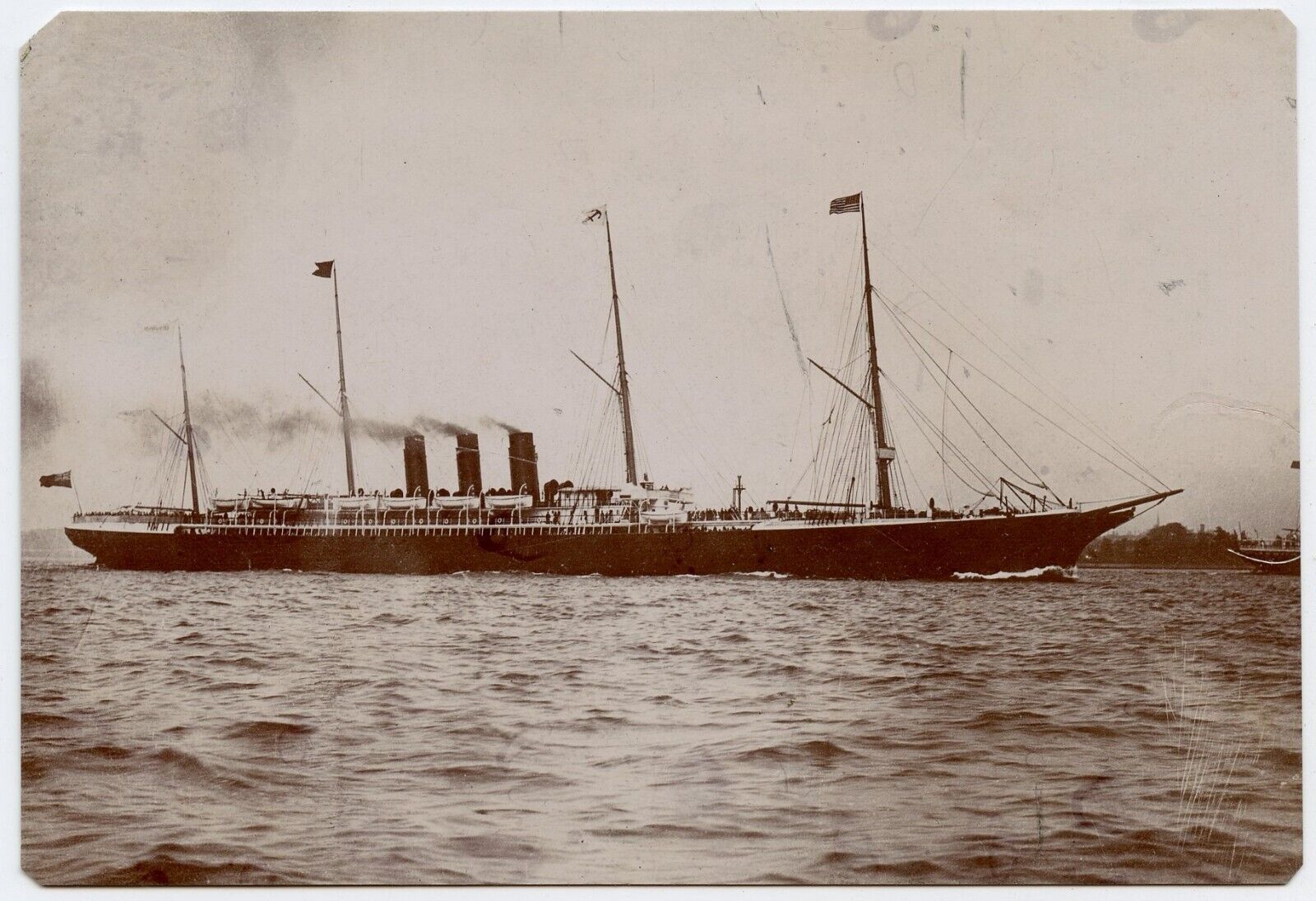 Inman Line S.S. City of Rome ? Ship Vintage Photo