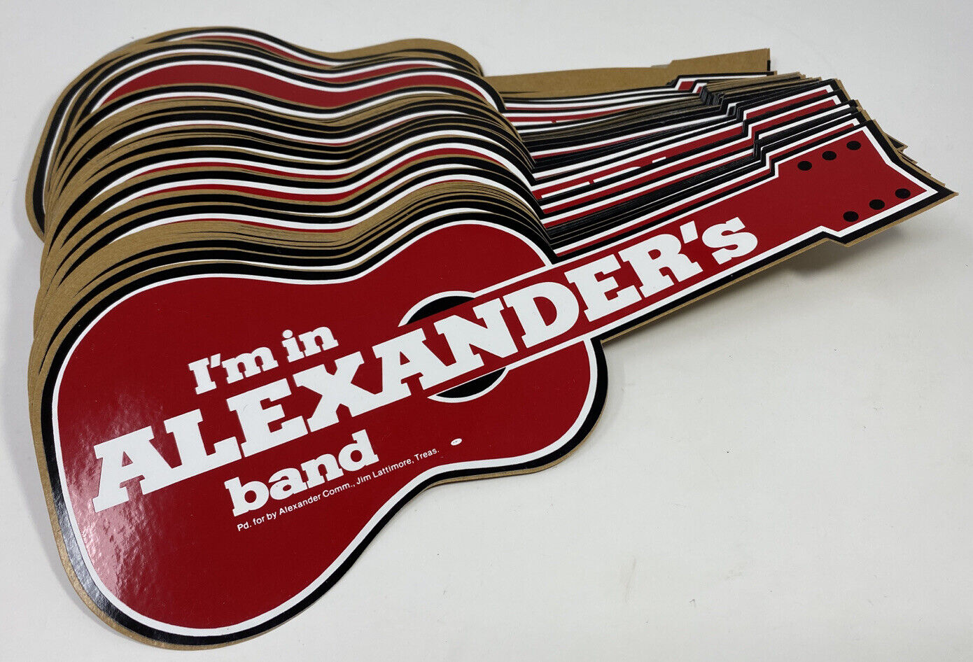 Lamar Alexander “I’m In Alexander’s Band” Guitar Campaign Stickers 90+ Stickers