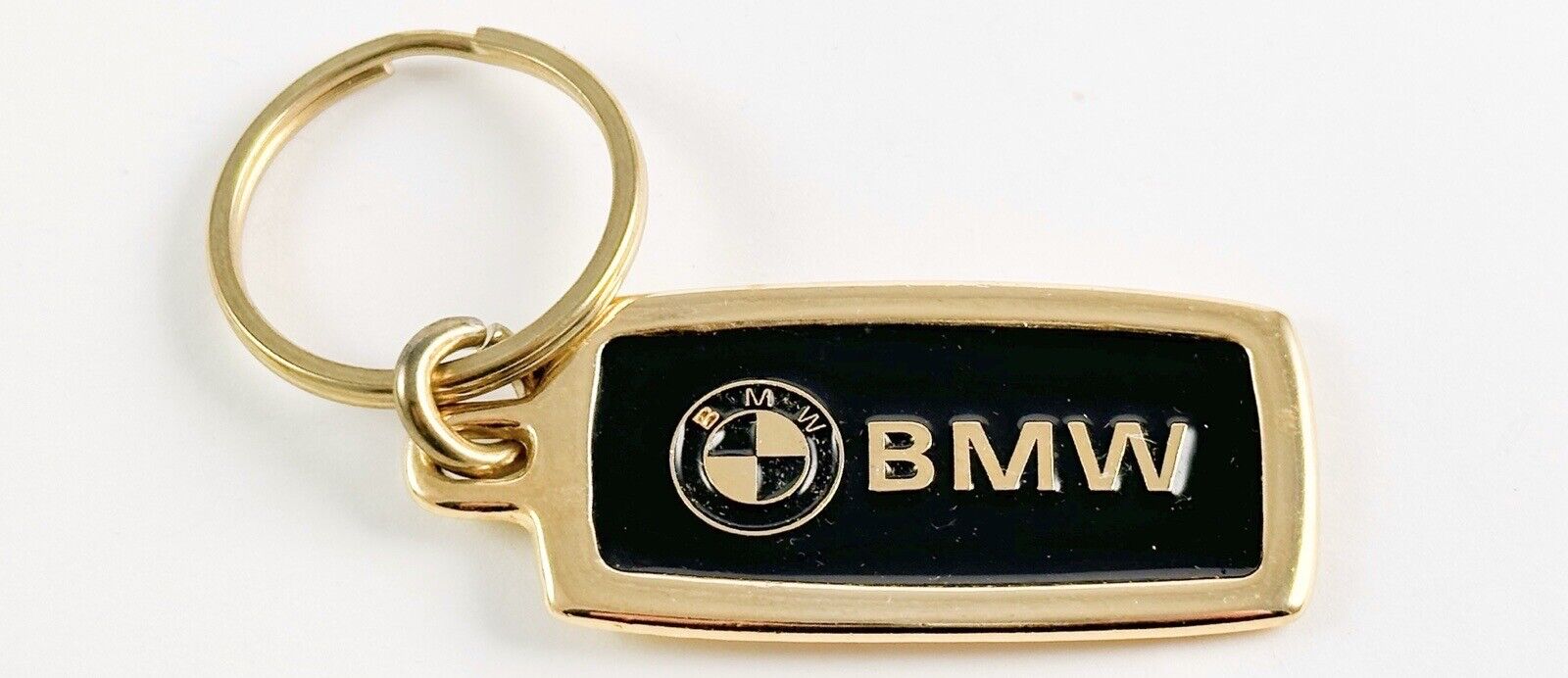 Vintage 1970’s BMW Karriers USA Metal Keychain FOB Early RARE Enamel Painted