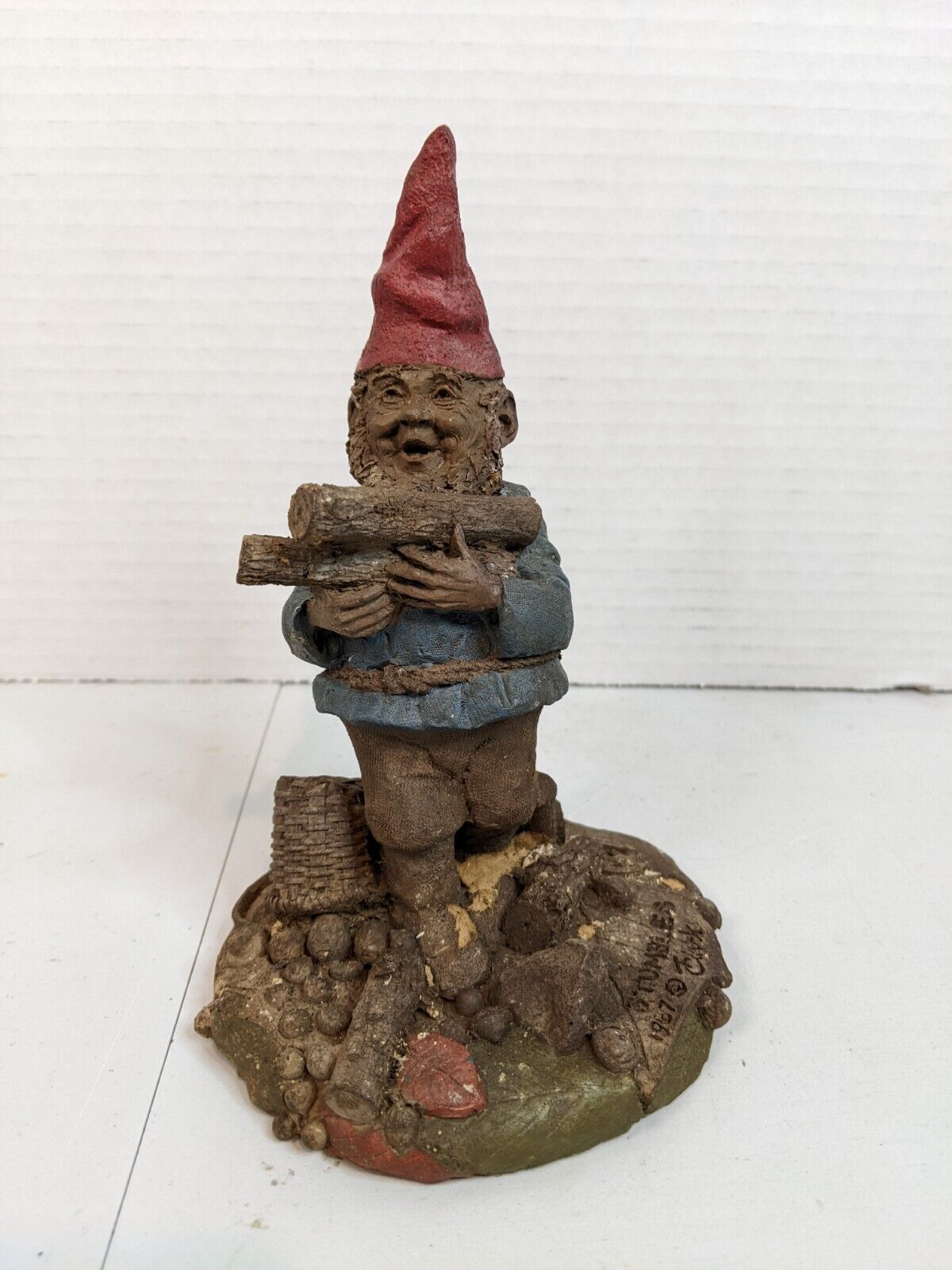 Vintage Tom Clark Gnome Figurine Cairn Studios Signed Stumbles 1987