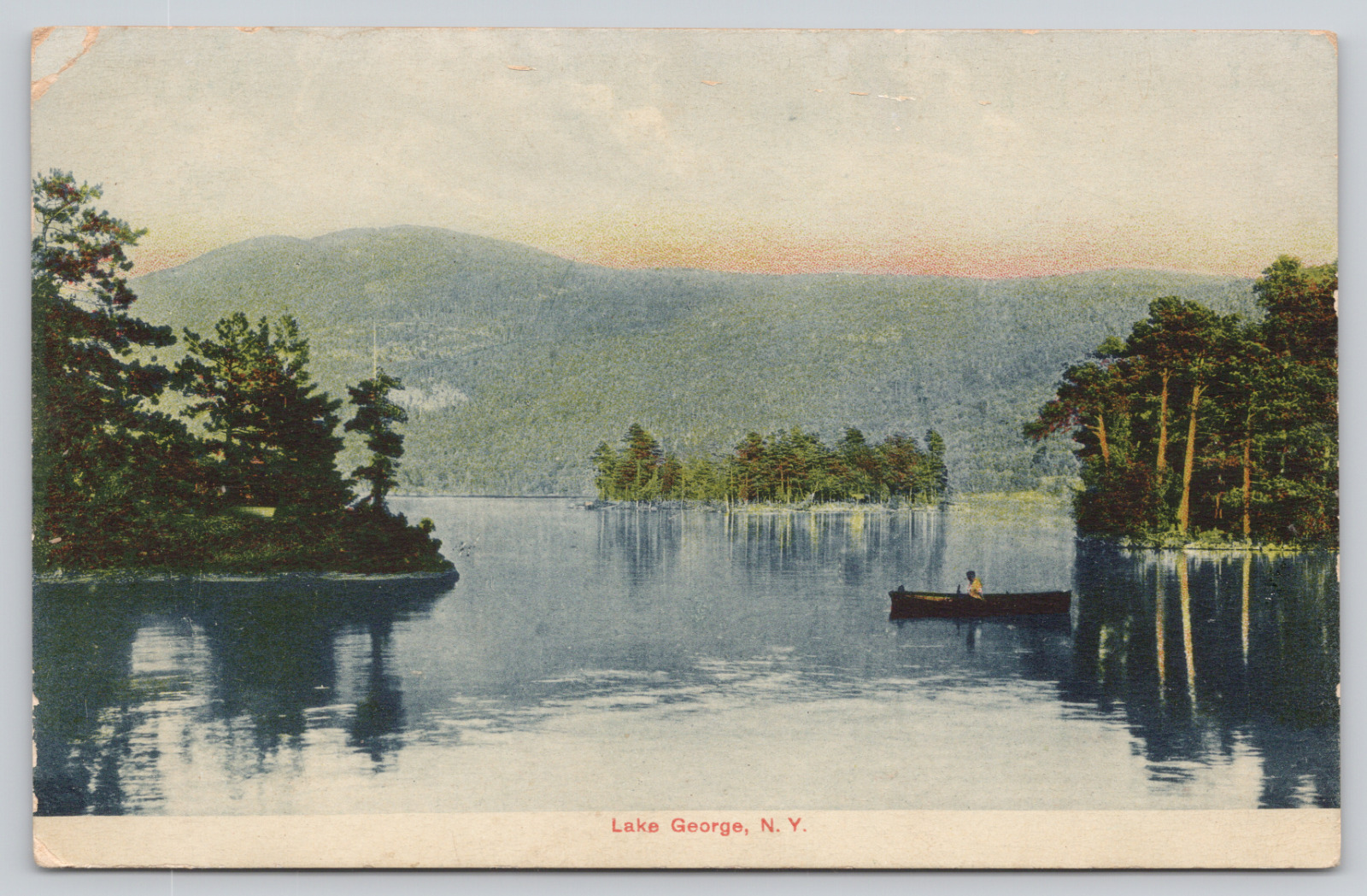 Postcard Lake George, New York, 1909, Divided Back A942