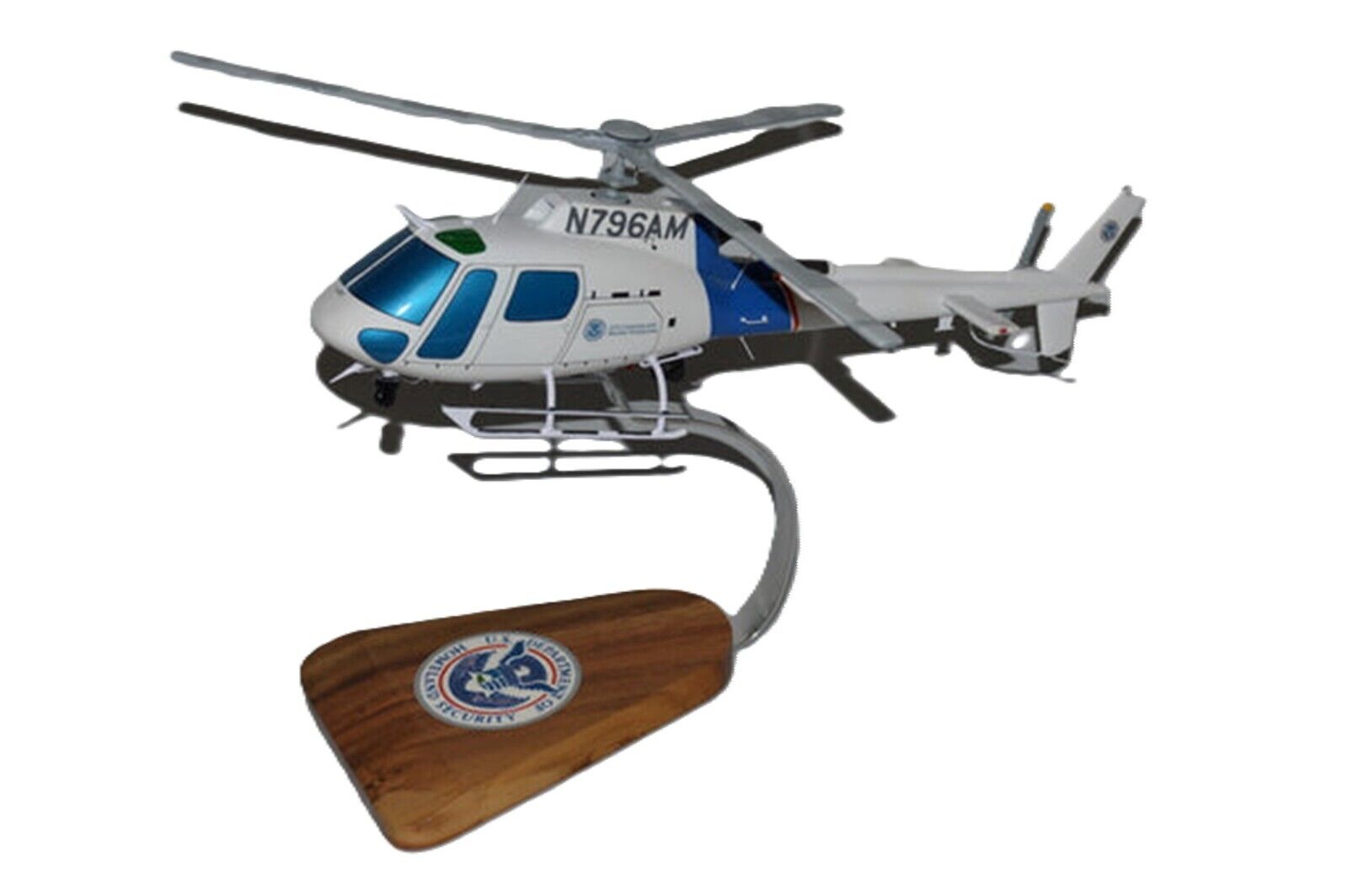 US DHS Eurocopter AS-350 Desk Top Display Utility Helicopter 1/28 SC Model New