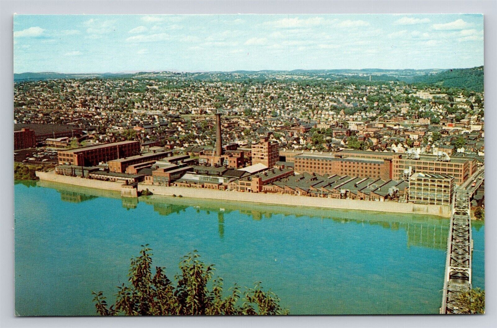 New Kensington PA Aluminum Company of America ALCOA Factory Plant Vtg Postcard