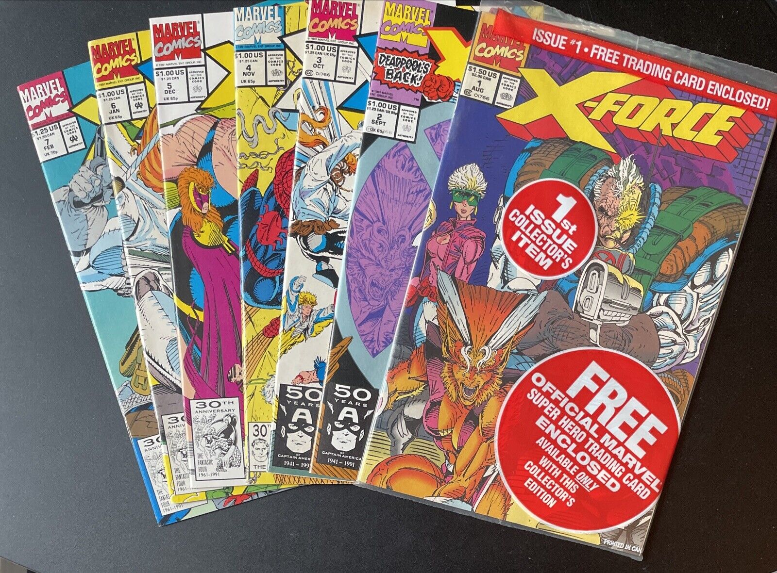 X-Force #1 #2 #3 #4 #5 #6 #7 KEY 1st X-Force Title KEY 2nd Appearance Deadpool