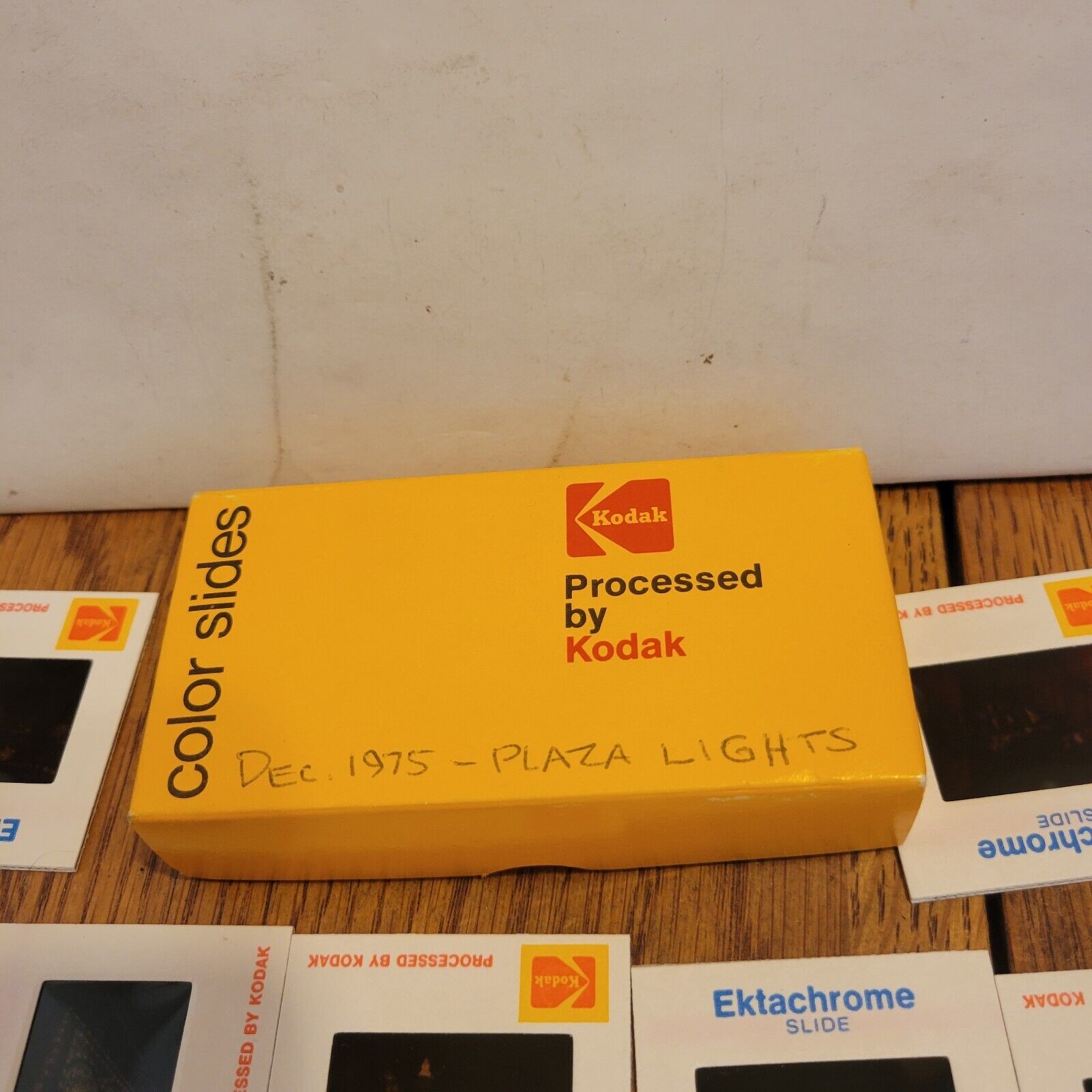 1975 Kodak Slides Lot Of 32 Kansas City Plaza Lights Christmas Holiday KC