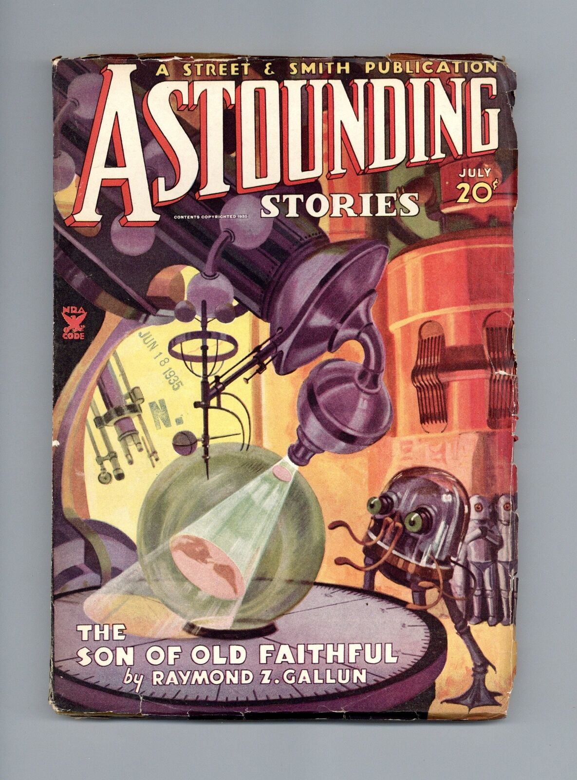 Astounding Stories Pulp Jul 1935 Vol. 15 #5 FN