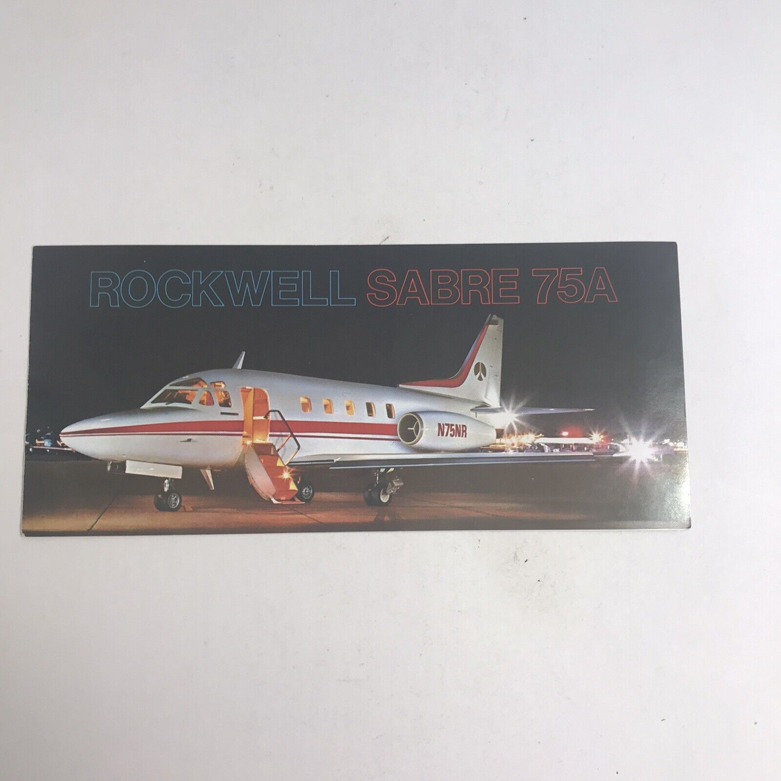 Rockwell Sabre 75A Booklet Brochure Information Plane Airplane