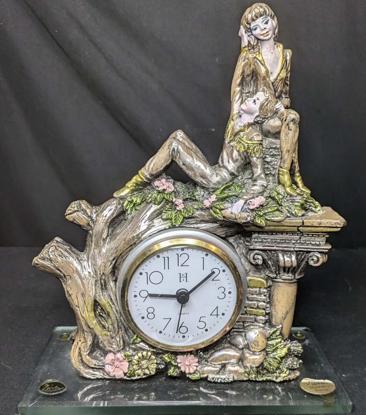 VTG Handmade Brass Mantle Clock
