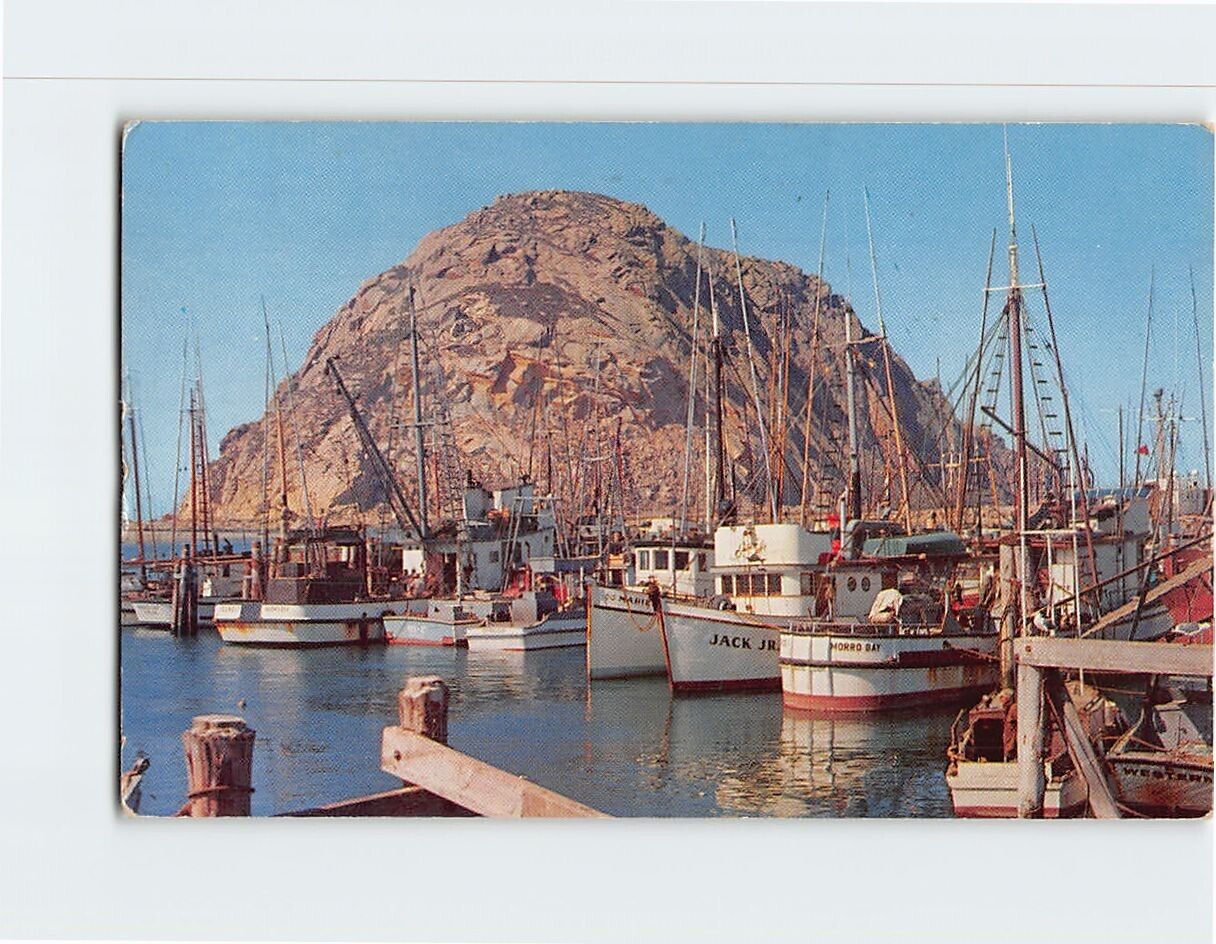 Postcard Fishing Fleet Morro Bay California USA