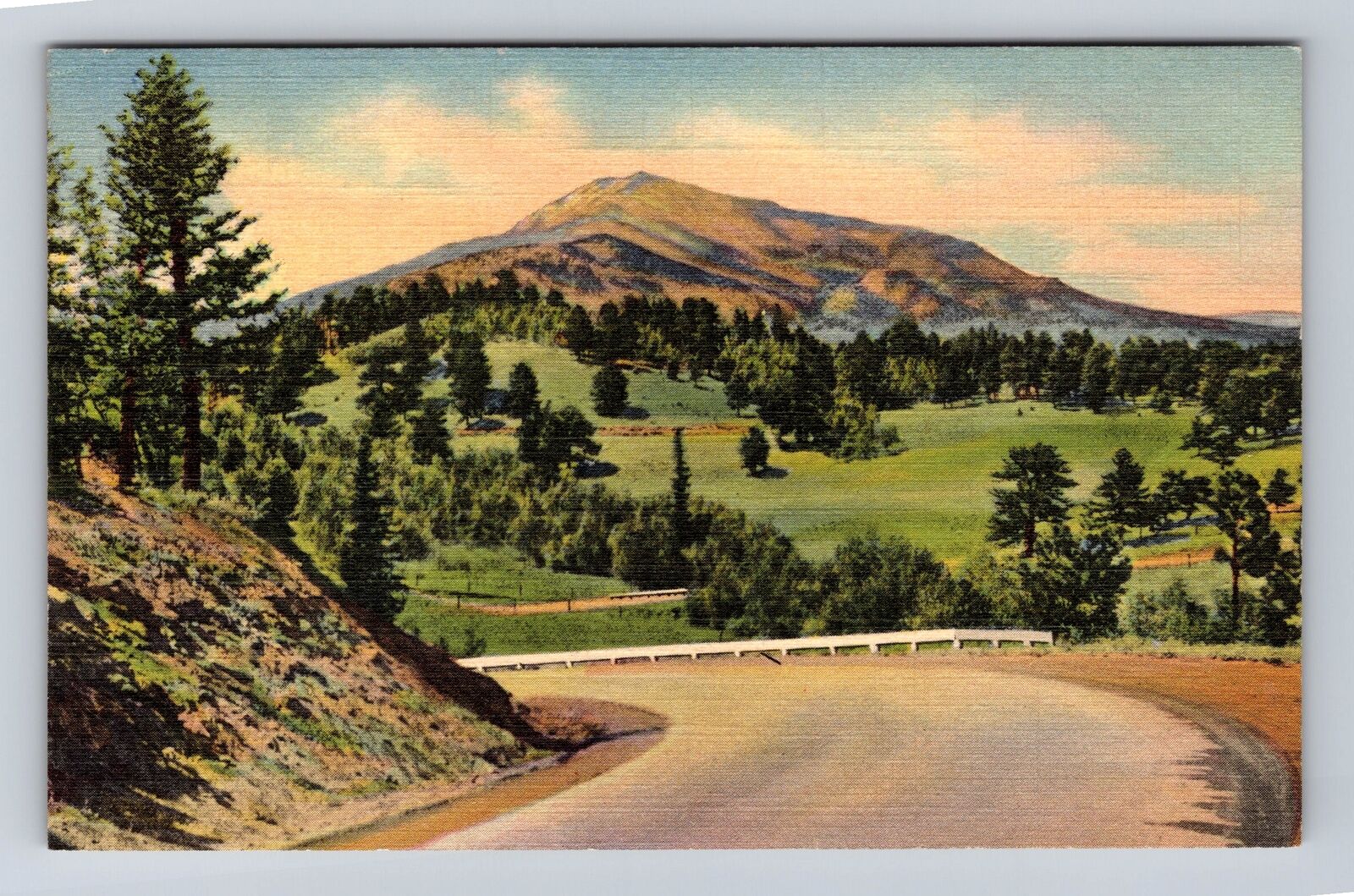 Estes Park CO-Colorado, Mount Meeker, Series #2232, Antique, Vintage Postcard
