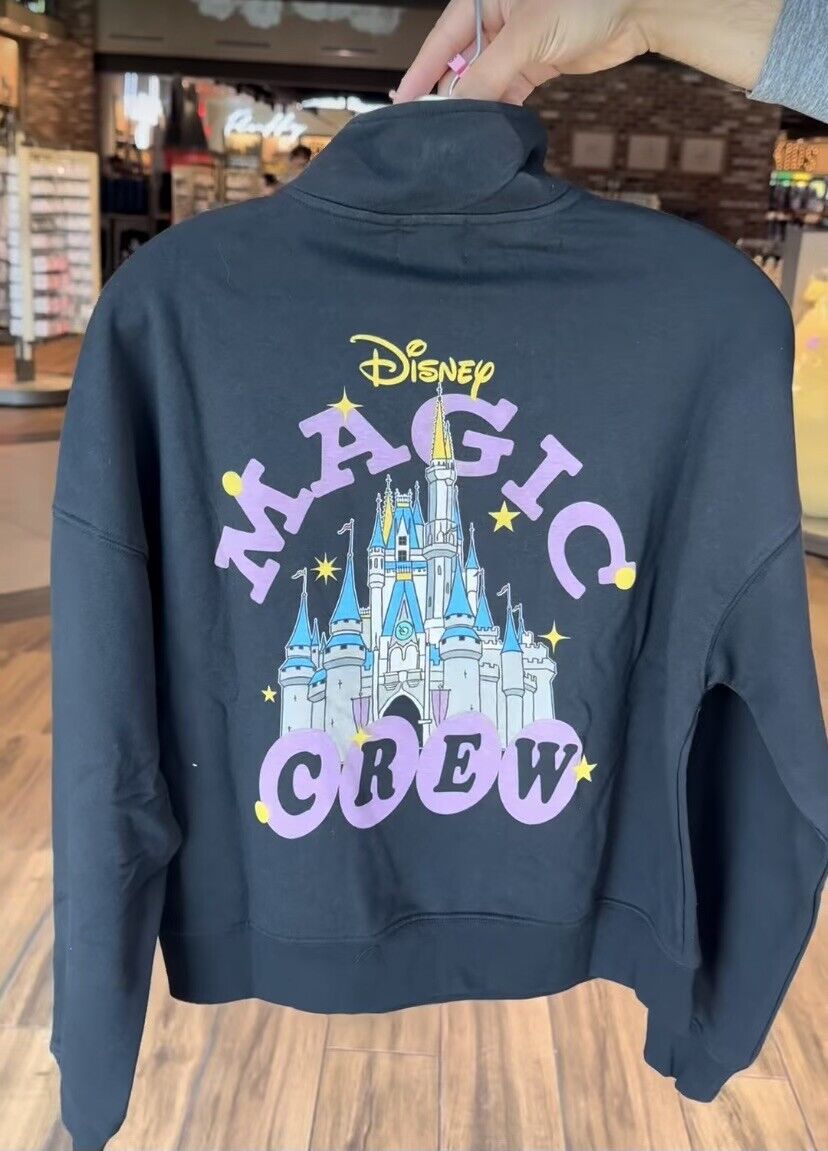 Disney Parks 2024 Sorcerer Mickey Magic Kingdom Castle Magic Crew Pullover XS