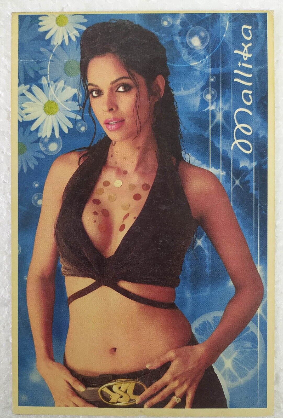 Bollywood Sexy India Actor Model Mallika Sherawat Original Post card Postcard
