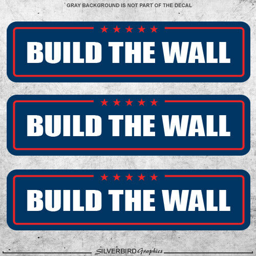 3x Trump Build The Wall stickers president election America finish 2020 MAGA 