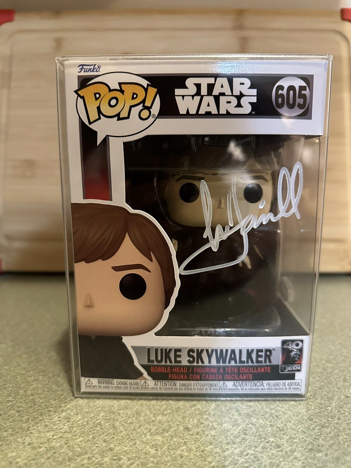 Star Wars: Luke Skywalker Signed Funko Pop *Mark Hamill* WITH COA