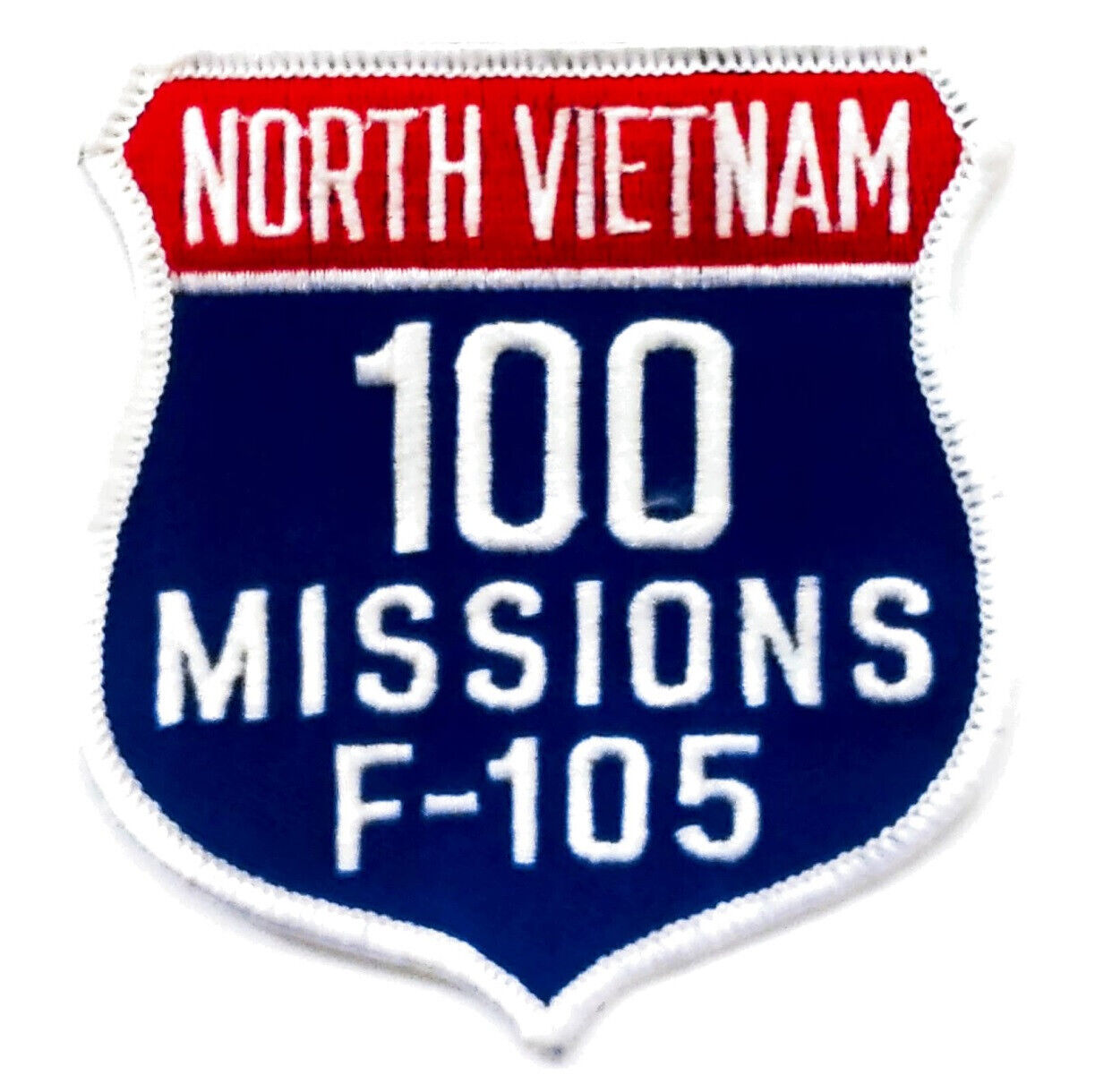 Vintage US Air Force North Vietnam 100 Missions, F-105 Patch