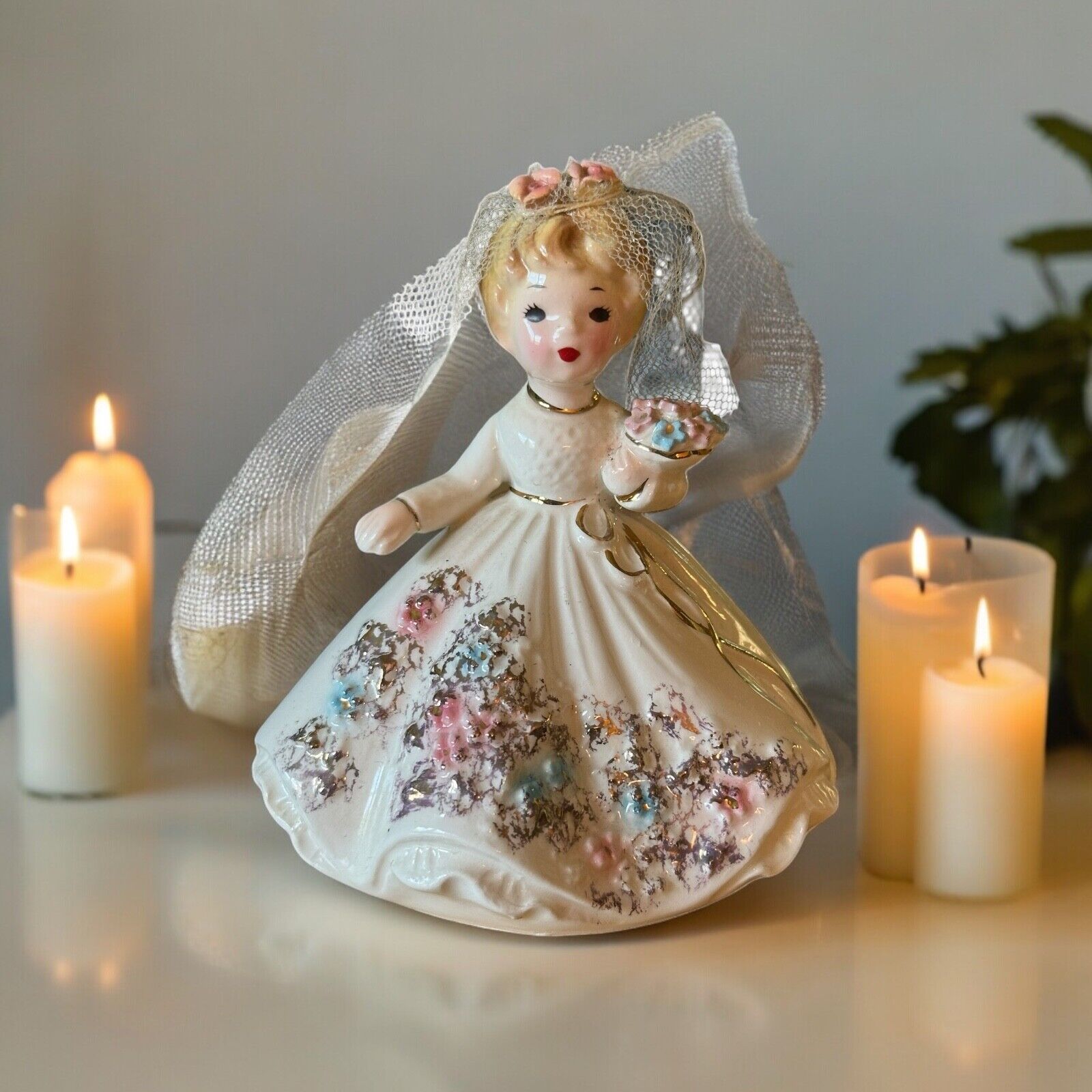 Vintage Josef Originals Bride 1950's Mid Century Collectible Figurine Signed