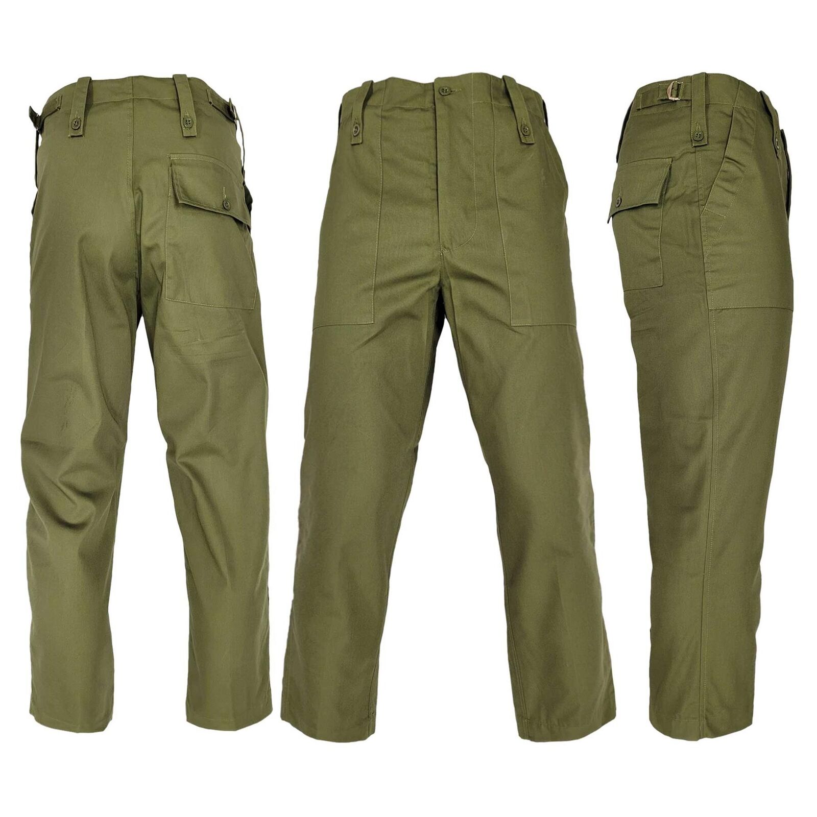 Original British Army Lightweight Trousers General Service Work Cargo Pant Olive