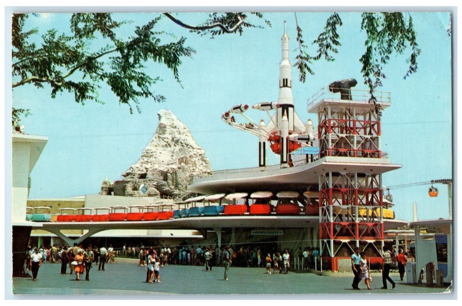 1968 Disneyland Tommorowland Soaring Rocket Jets Anaheim California CA Postcard