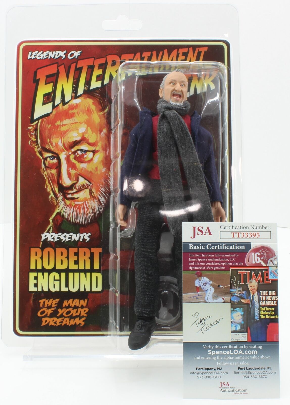 Entertainment Ink - Legends Rare Signed Robert Englund Figure Ltd COA JSA - 2019
