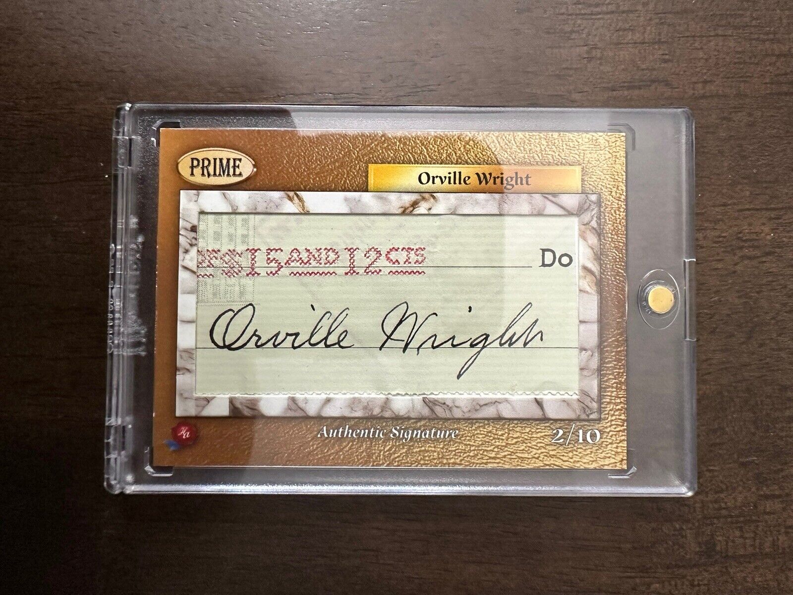 2024 Historic Autographs Prime Orville Wright /10 Cut Auto First In Flight 