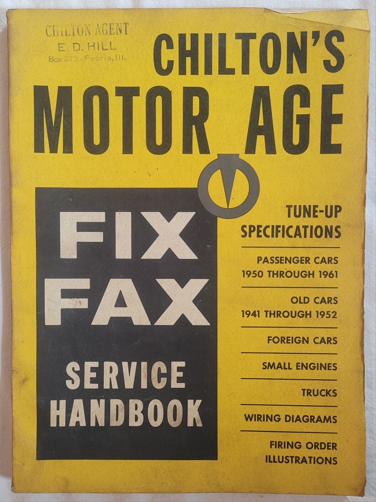 1961 Chilton's Motor Age Fix Fax Service Handbook 1941 - 1961 Cars Trucks