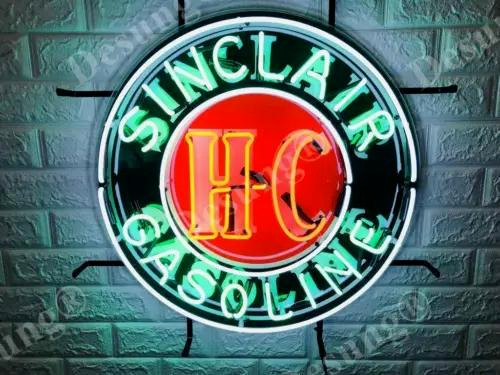 New Sinclair Gasoline HC Dinosaur Motor Gas Oil HD ViVid Neon Sign 24\