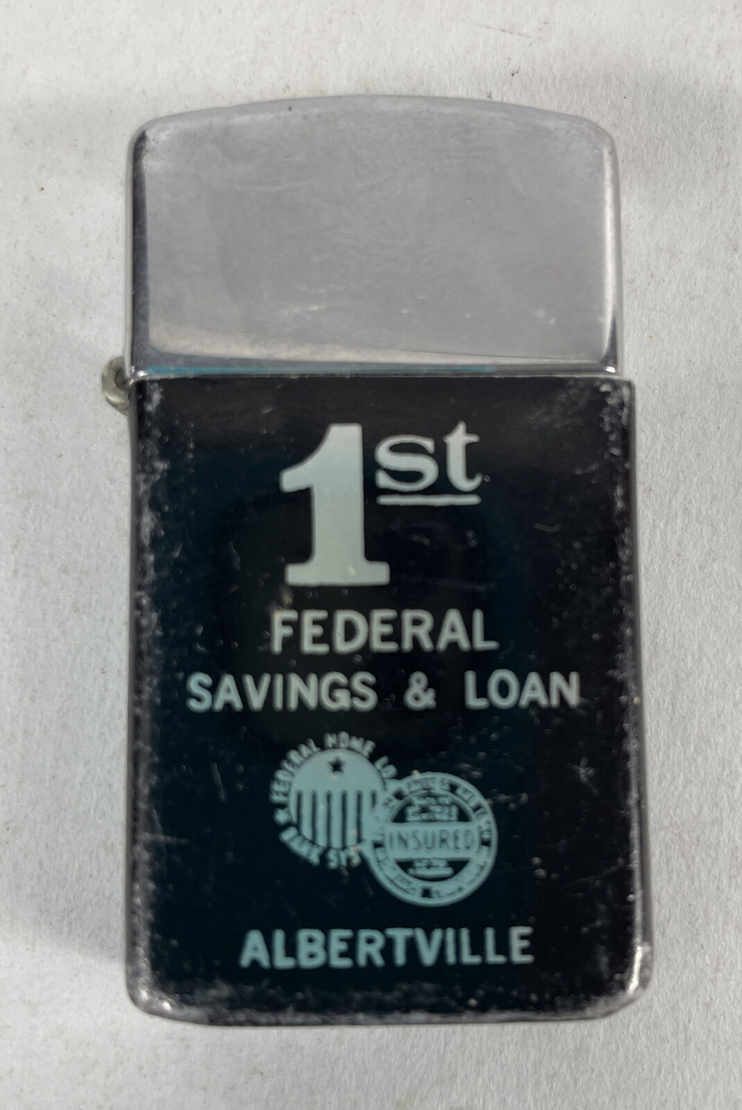 Vintage Lighter Park Small 1st Federal Savings & Loan Albertville, AL