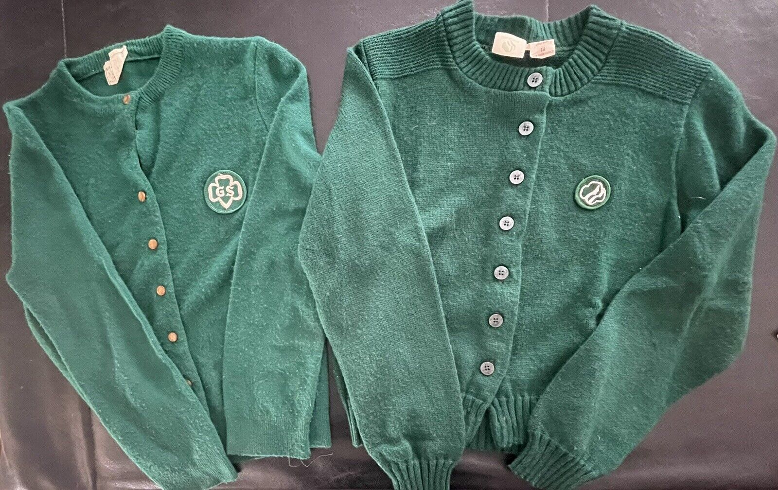 REDUCED 2 Vintage Girl Scout SWEATERS-1950’s, 1980’s
