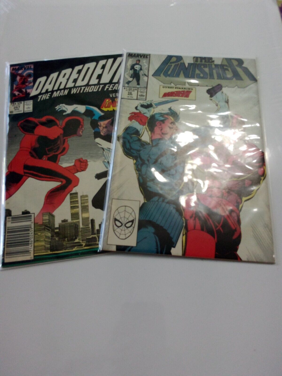 The Punisher Issue 10 And Daredevil 257 Lot Of 2