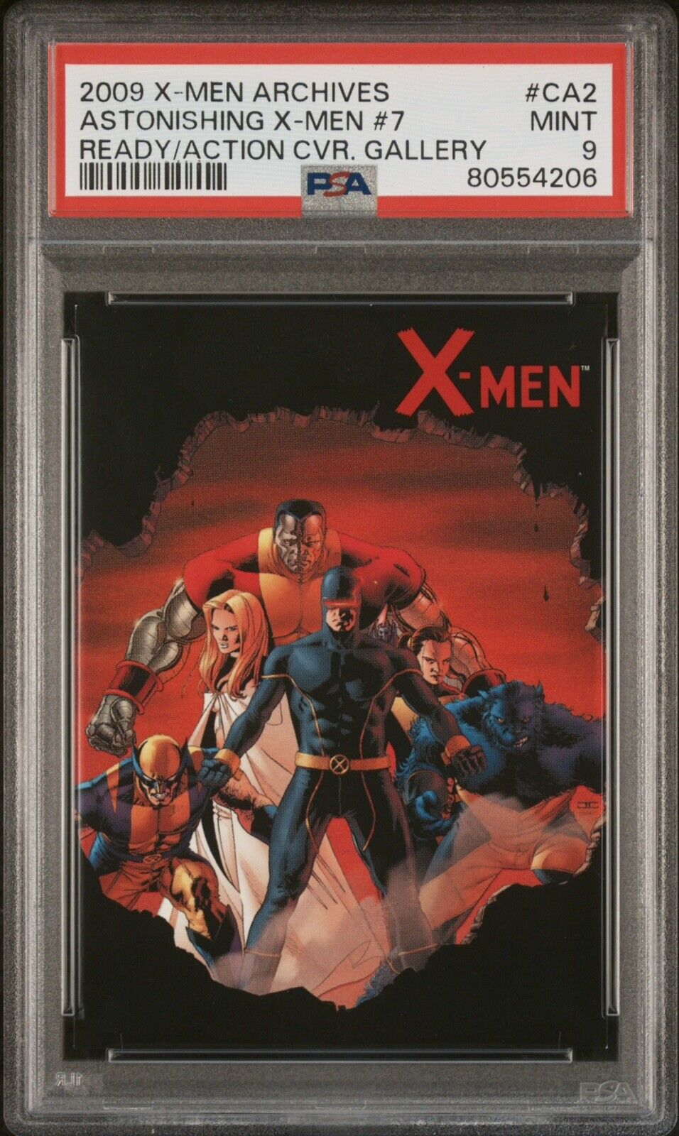 2009 Marvel X-Men Archives X-MEN #7 PSA 9 Ready for Action CVR Gallery CA2 POP 3