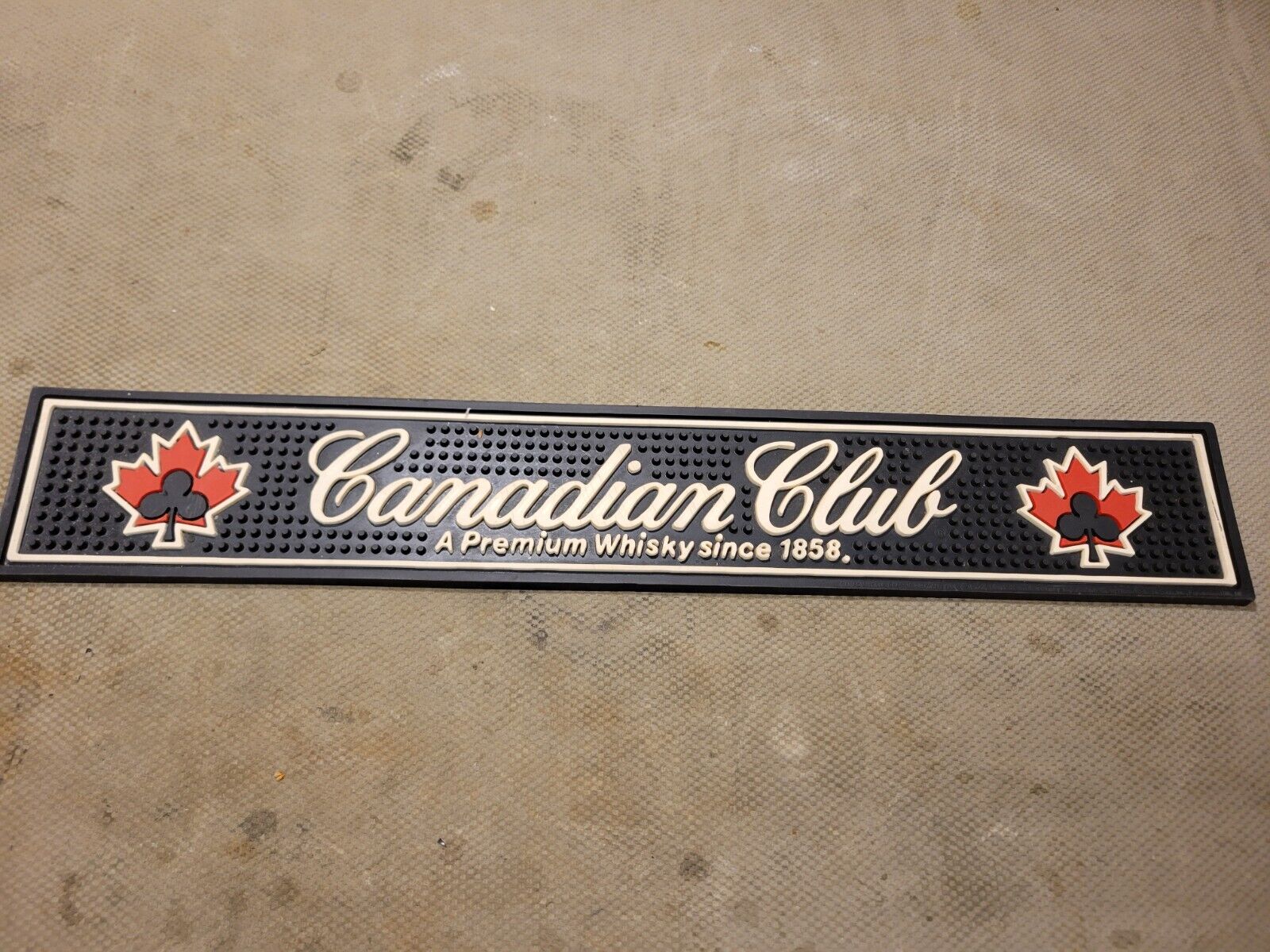 Canadian Club Rubber Bar Rail Runner Mat