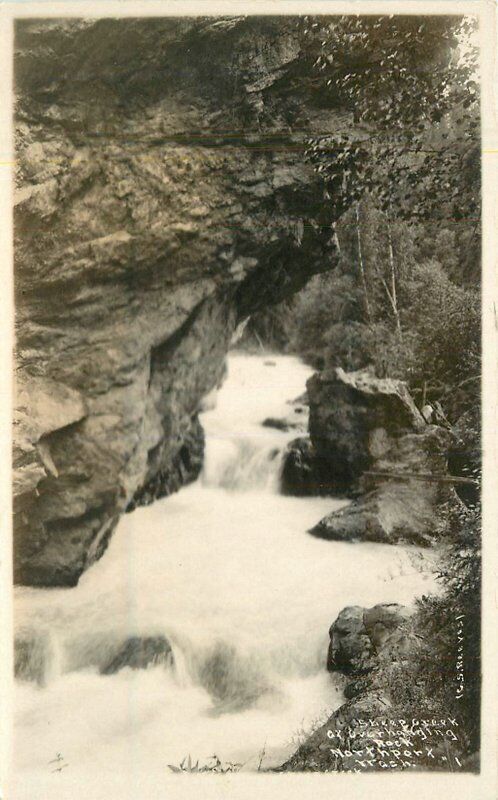 Washington North Park C-1910 Reeves Sheep Creek RPPC Photo Postcard 22-6505