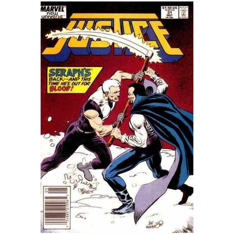 Justice (1986 series) #31 in Near Mint condition. Marvel comics [m 
