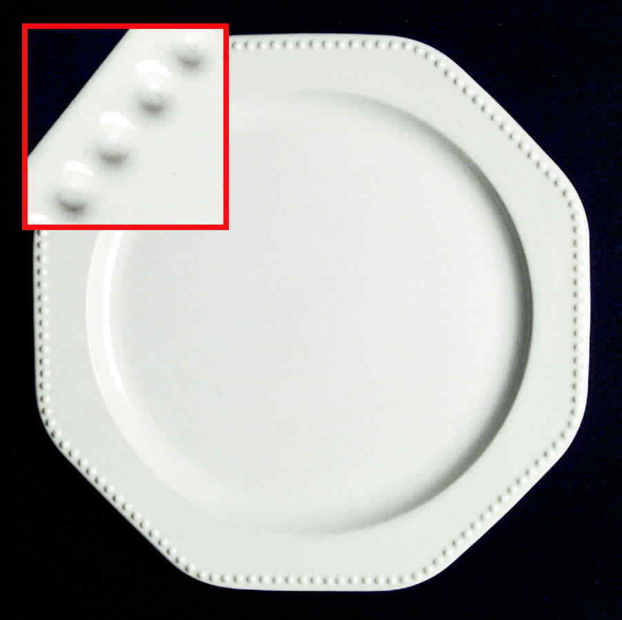 Sears Octagon White Dinner Plate 660354