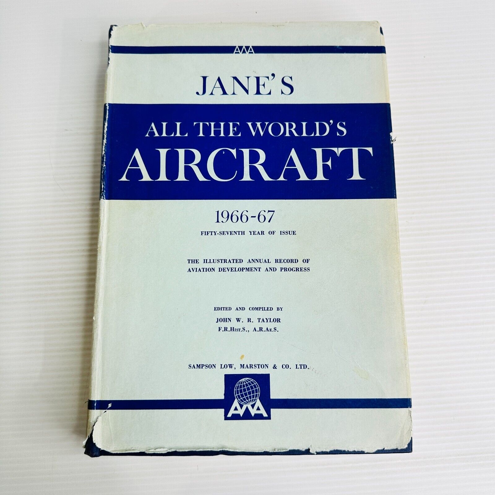 Jane\'s All The World\'s Aircraft 1966 - 1967 Hardcover Book