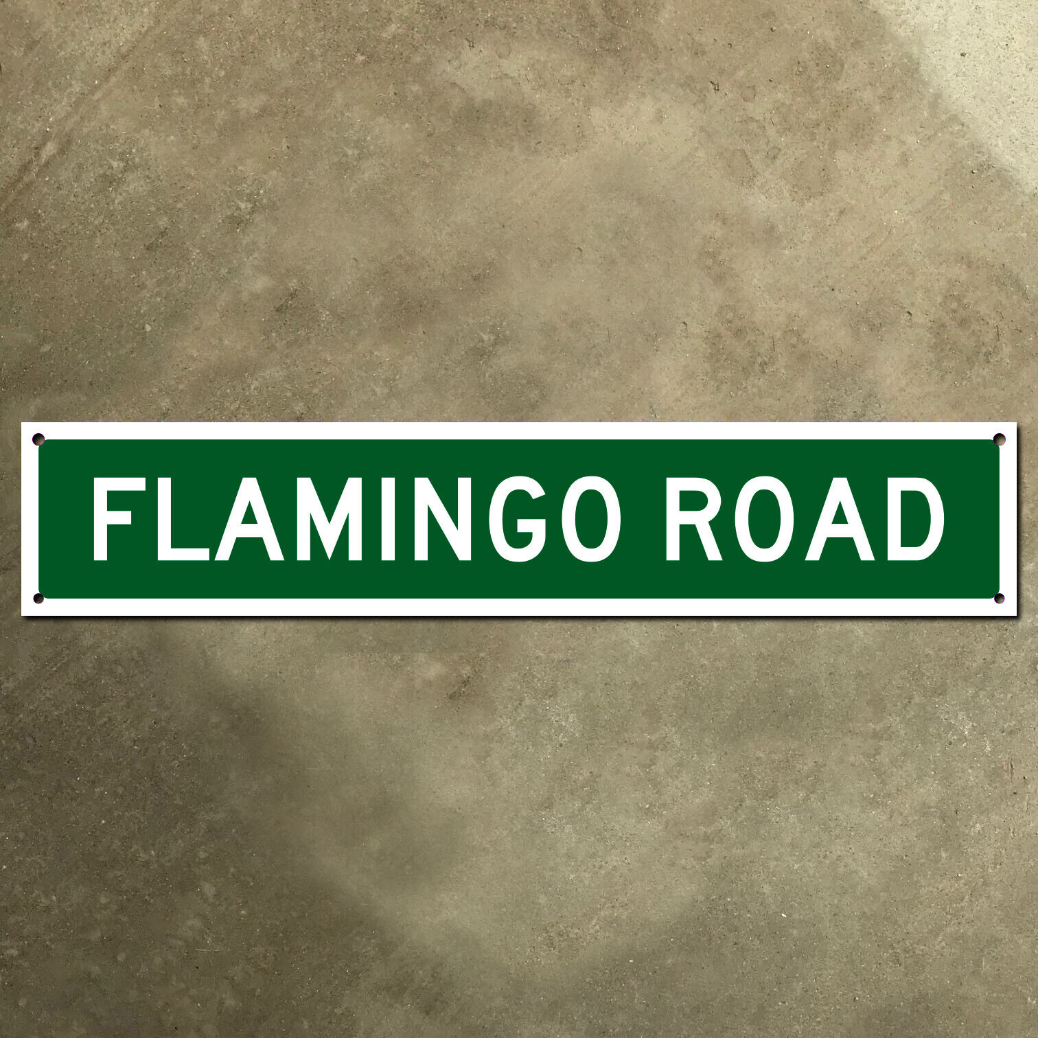 Flamingo Road Las Vegas Nevada street blade road sign 1963 36x7 Casino Rat Pack