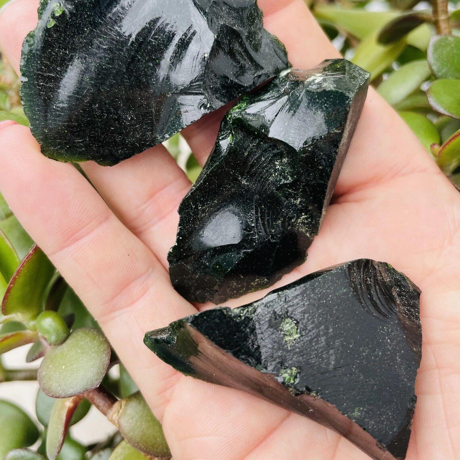Rough Raw Green Goldstone Sandstone Crystal Chunk Geode Rocks Gift 1PCS