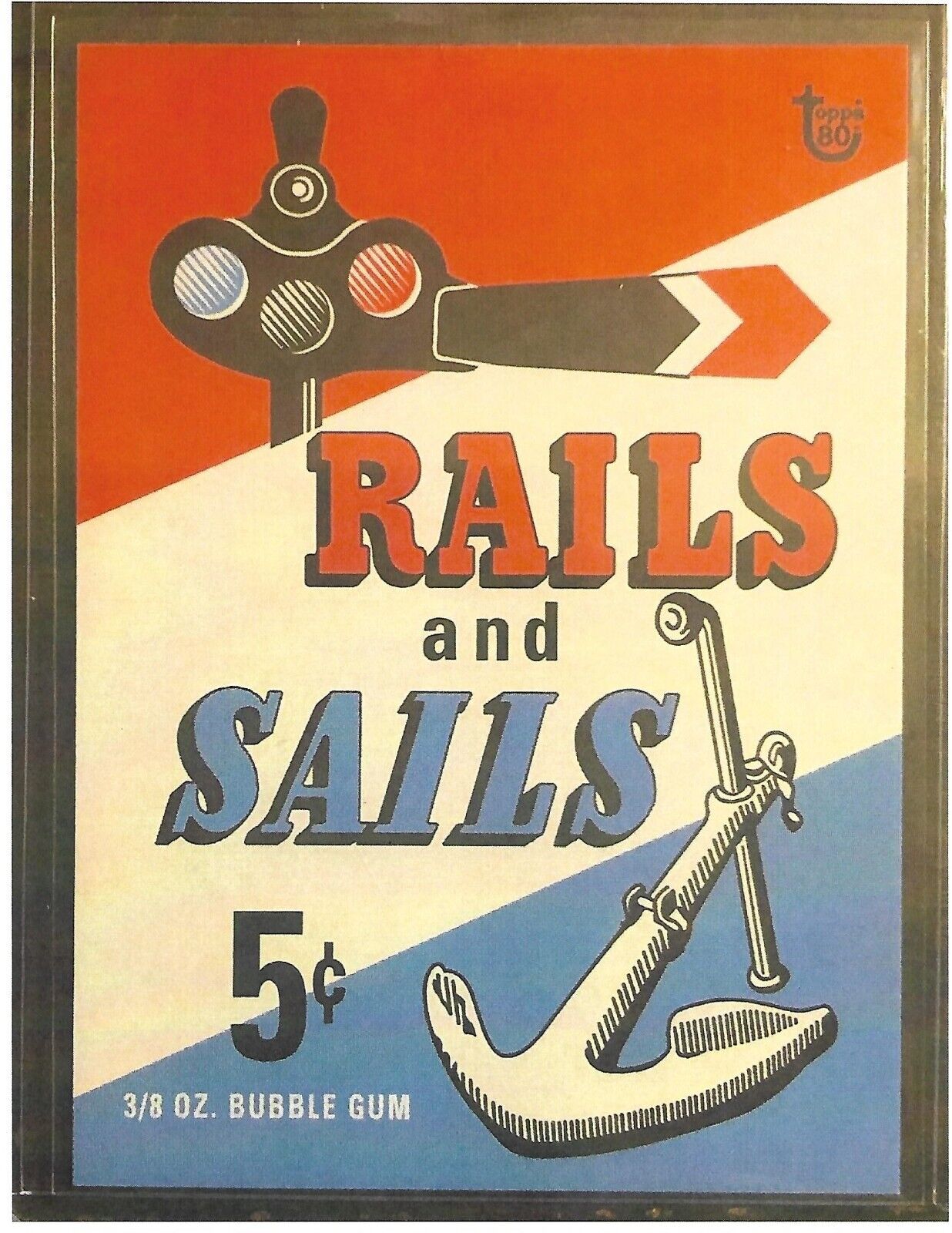 Topps 1955 Rails & Sails (Set of Rails Only Cards 1-130)