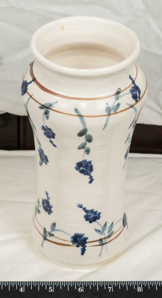 Vintage Handmade Ceramic Vase Signed by Artist mjb