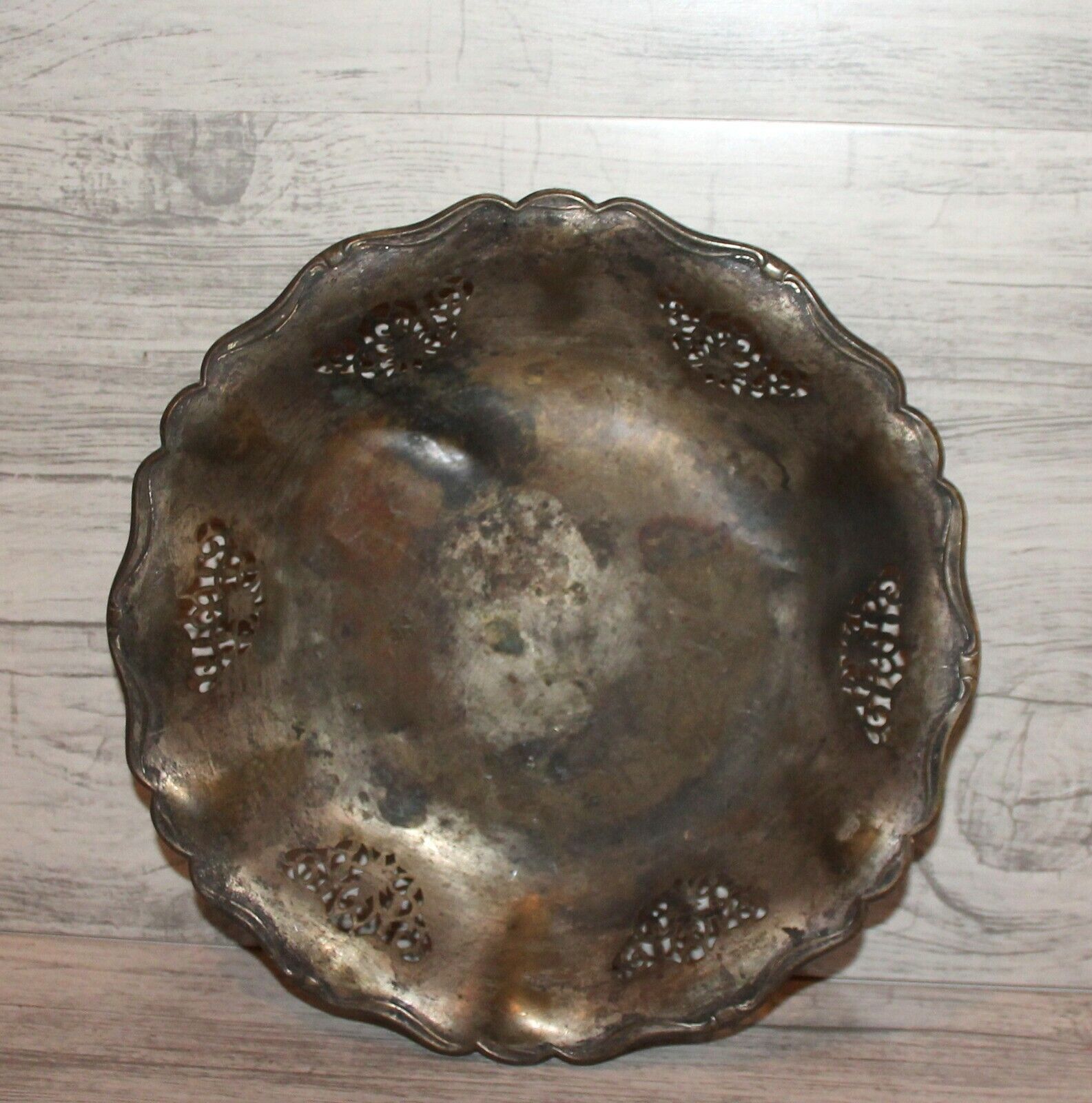 Antique silver plated bowl