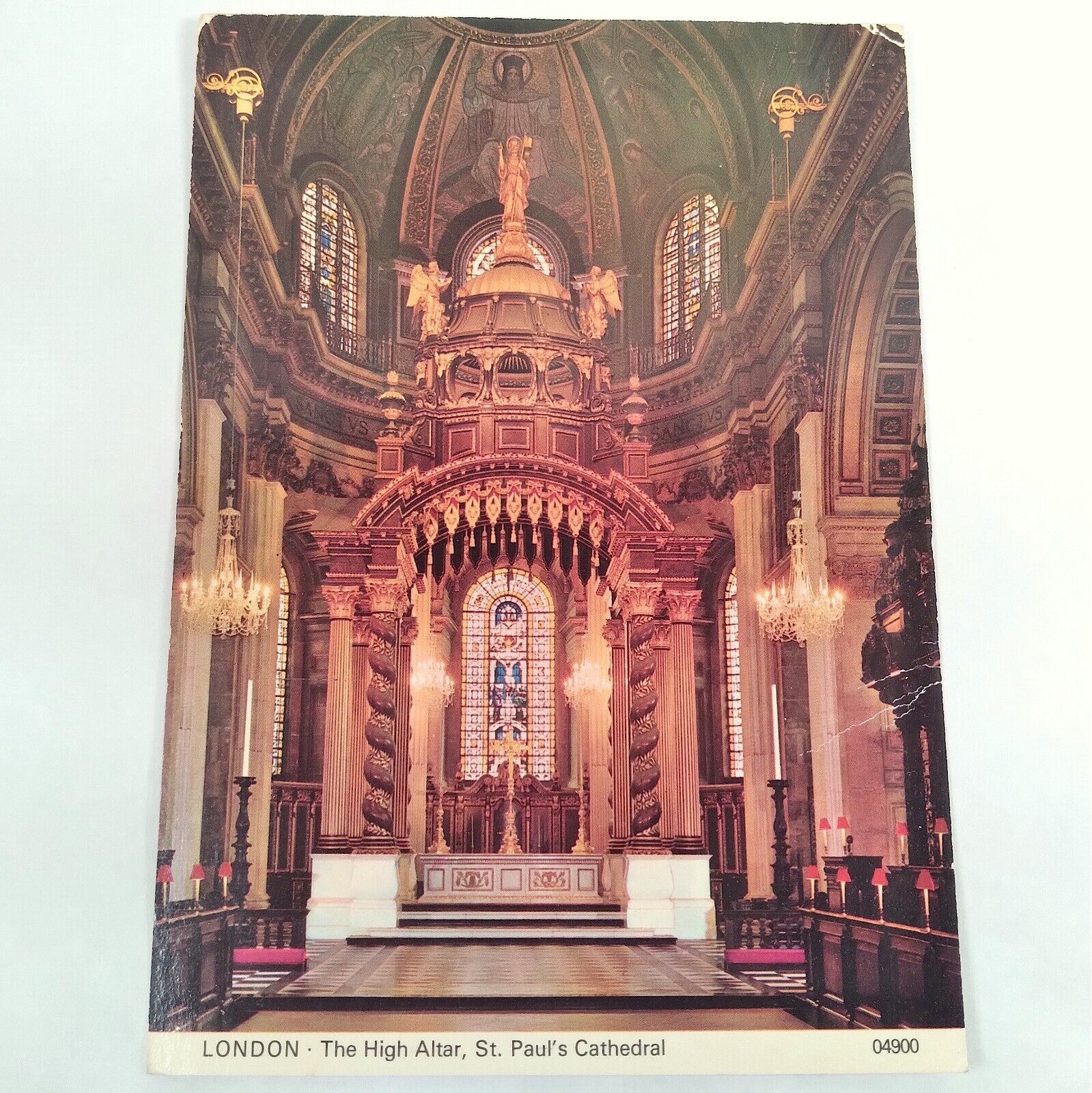 London England -High Altar- Saint Paul's Cathedral 1960's Postcard 4x6