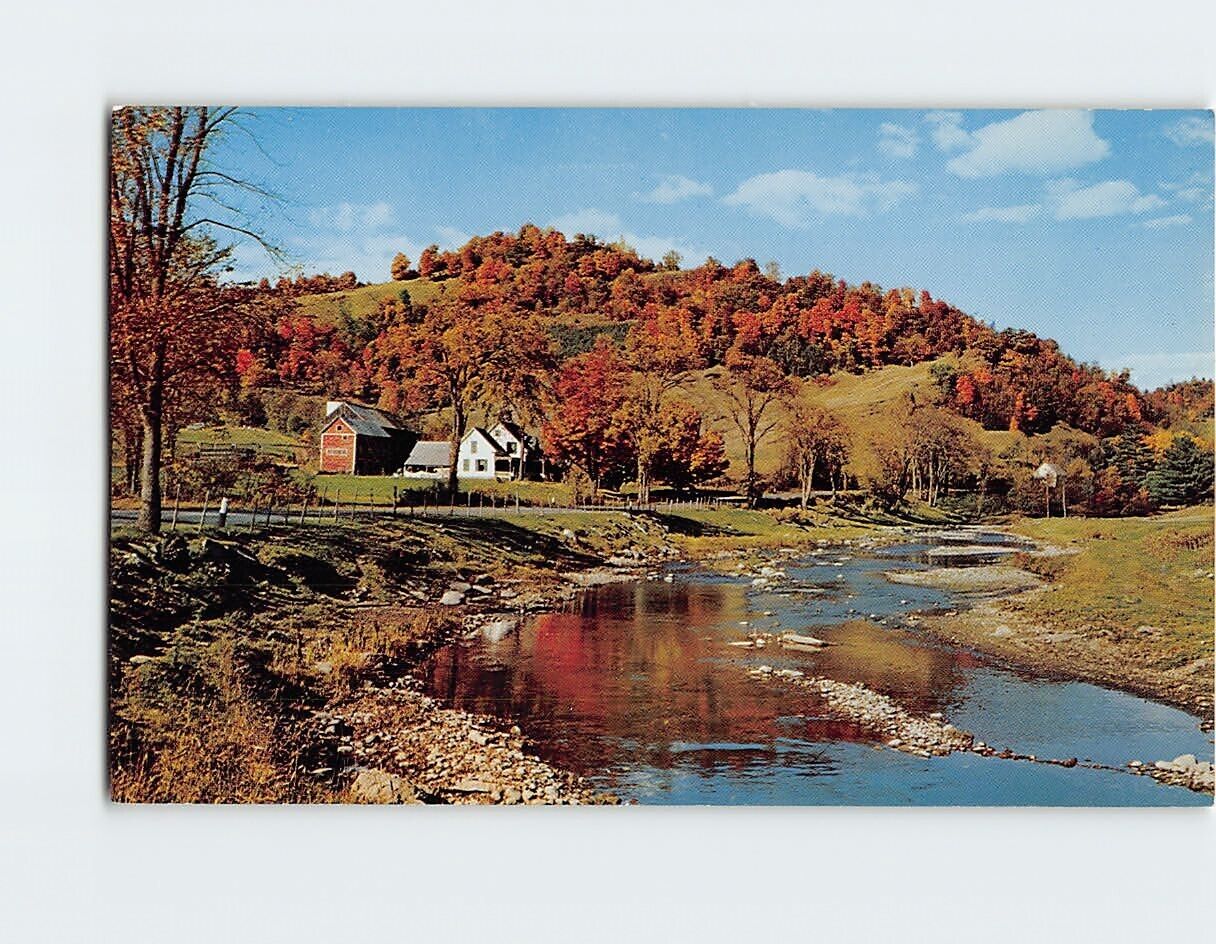 Postcard First Branch White River South Royalton Vermont USA