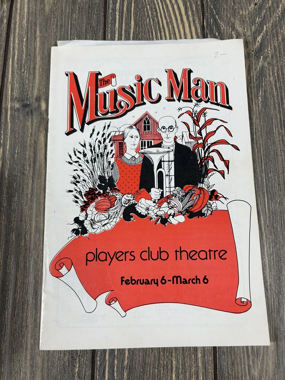 Vintage Players Theater of Columbus the Music Man Program February 6 - March 6